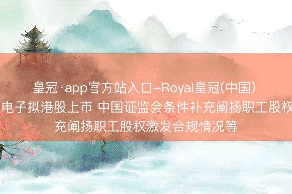 皇冠·app官方站入口-Royal皇冠(中国) 新股音书|中茵微电子拟港股上市 中国证监会条件补充阐扬职工股权激发合规情况等